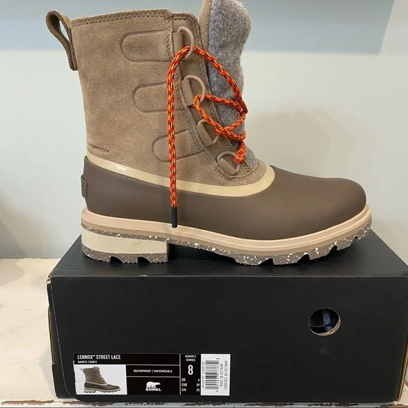 Sorel Lennox Street Laceup Waterproof Suede boots - Picture 11 of 12